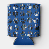 Prints van dierenvoetdieren blikjeskoeler (Voorkant)