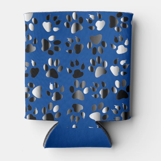 Prints van dierenvoetdieren blikjeskoeler (Voorkant)