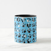 Prints van dierenvoeten mok (Midden)