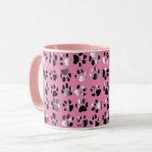 Prints van dierenvoeten mok (Voorkant links)