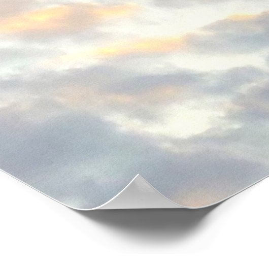 Prints van esthetische wolken, Posters (Hoek)