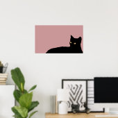 prints van katten voor de wand (Thuiskantoor)