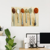 Prints van Poster van specerijen (Thuiskantoor)