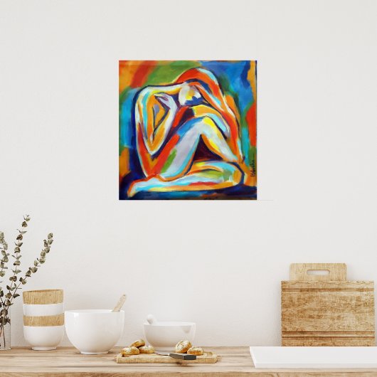 Prints voor fijne kunst - eenzaamheid (Keuken)