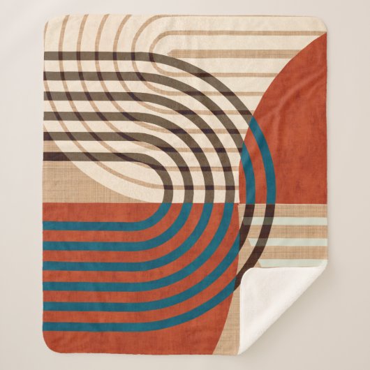 Prints voor hedendaagse collage wandretro-kunst. F Sherpa Deken (Voorkant)