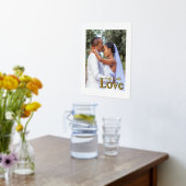 Prints voor Love Weddenschap Custom Foto and Text  (Laag (Keuken))