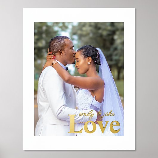 Prints voor Love Weddenschap Custom Foto and Text  (Voorkant)