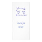 Prints voor massagetherapeuten reclamekaart (Voorkant)