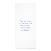 Prints voor massagetherapeuten reclamekaart (Achterkant)