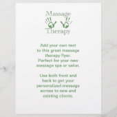 Prints voor massagetherapie flyer (Voorkant)