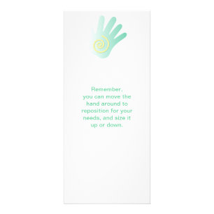 Prints voor massagetherapie reclamekaart