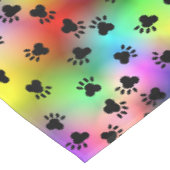 Prints voor regenbooghonden tafelkleed (Gekanteld)