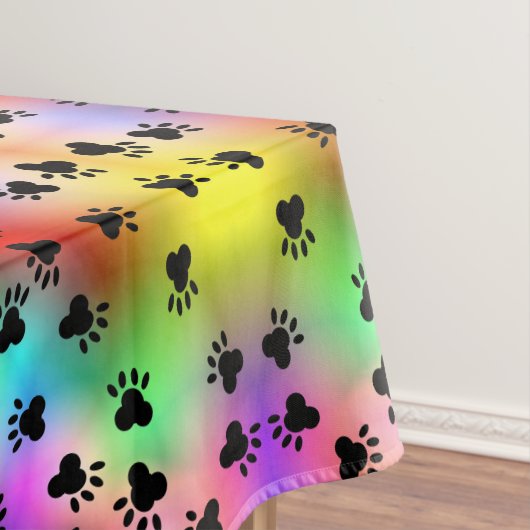 Prints voor regenbooghonden tafelkleed (Voorbeeld)