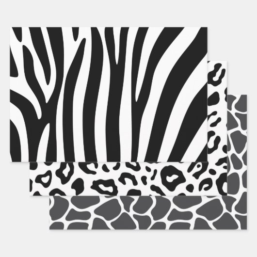 Prints Zebra van luipaard in Giraffes Inpakpapier Vel (Set)