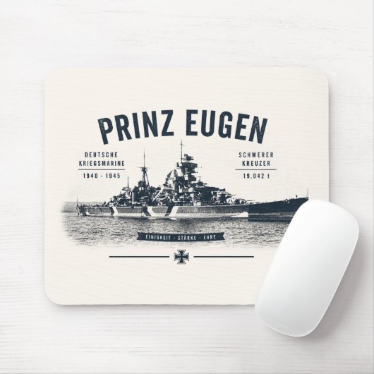 Prinz Eugen muismat (Met muis)