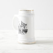 Prinz Eugen Zeilers Stein Bierpul (Voorkant links)