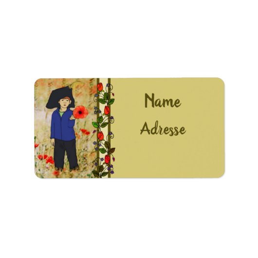 Prinz im Mohn Etiket (Voorkant)