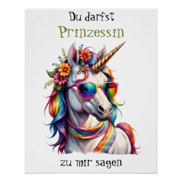 Prinzessin Einhorn 3 Perfect Poster
