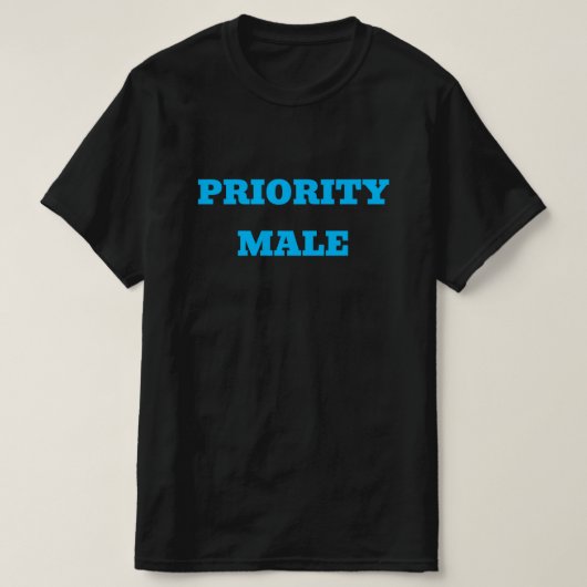 PRIORITAIRE MAN - T-SHIRT (Design voorkant)
