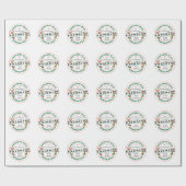 Prioritaire rendierpost van kerstcadeau cadeaupapier (Vlak)