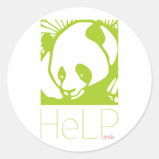 Prioritaire soorten: Reuzenpanda Ronde Sticker