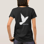 Prioritaire T-Shirt voor vrouwen - Wit op donker (Achterkant)