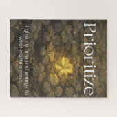 Prioriteer, Inspirerende Citatum Jigsaw Puzzel (Horizontaal)