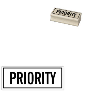 Prioriteit aangepaste rubberen houten stempel voor