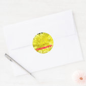 Prioriteit! stickers Aangepaste Gele Dahlia Bloeme (Envelop)