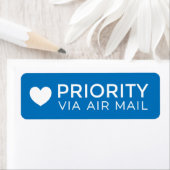 PRIORITEIT VIA AIR MAIL ハ ト hart schattige liefde  Etiket (Insitu)