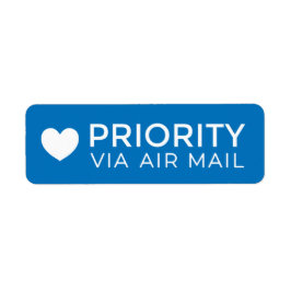 PRIORITEIT VIA AIR MAIL ハ ト hart schattige liefde  Etiket