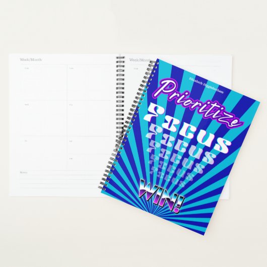 Prioritize Focus Win Concentration Motivational Planner (Display)
