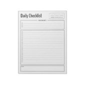 Priority Daily Checklist-Notitieblok Notitieblok (Linkerzijde)