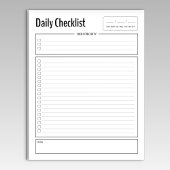 Priority Daily Checklist-Notitieblok Notitieblok