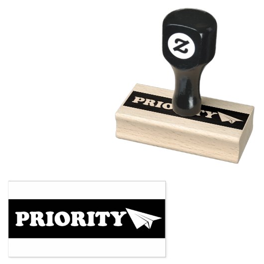 Priority Rubber Stamp Rubberstempel (Gestempeld)