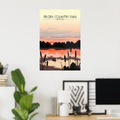 Priory Country Park Bedford Reisposter Poster (Thuiskantoor)