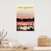 Priory Country Park Bedford Reisposter Poster (Keuken)