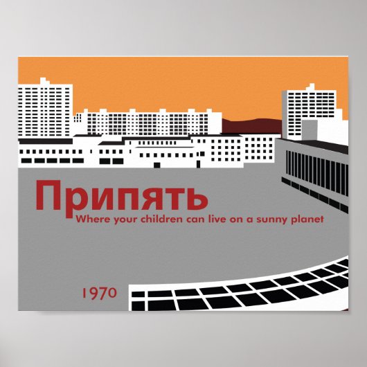 Pripyat Propaganda Style Poster (Voorkant)