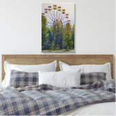 Pripyat reuzenrad schilderij canvas print (Insitu (Slaapkamer))