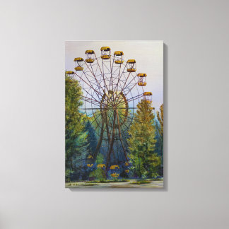 Pripyat reuzenrad schilderij canvas print