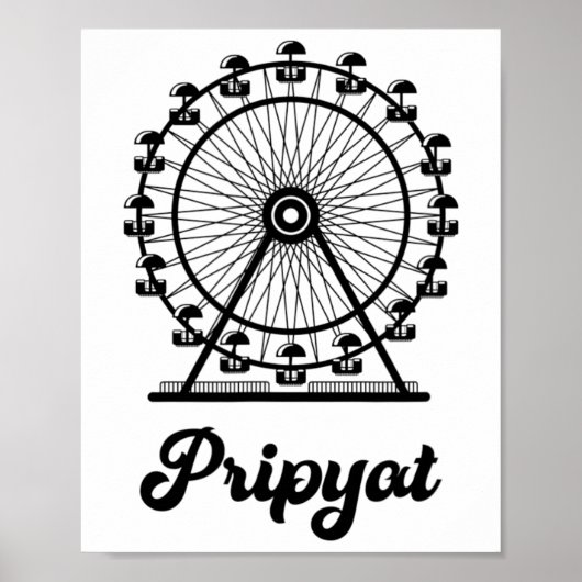 Pripyat Ukraine With Ferris Wheel  Poster (Voorkant)