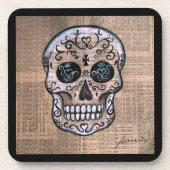 Prisarts Skull Dia de los Muertos Onderzetters (Voorkant)