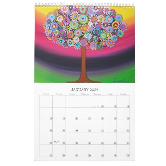 PRISARTS TREE OF LIFE PAINTINGS CALENDAR 2012 KALENDER (Jan 2026)