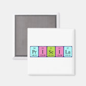Priscila periodiek table name magnet (Voorkant / Achterkant)