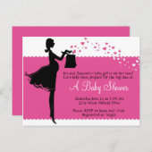 Priscilla Baby shower Uitnodiging (Voorkant / Achterkant)