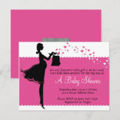 Priscilla Baby shower Uitnodiging Briefkaart (Voorkant / Achterkant)