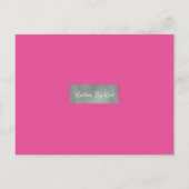 Priscilla Baby shower Uitnodiging Briefkaart (Achterkant)