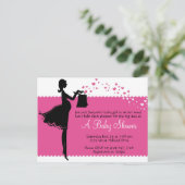 Priscilla Baby shower Uitnodiging Briefkaart (Staand voorkant)