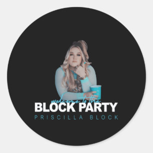 Priscilla Blok Welkom bij het Blok Py Ronde Sticker