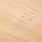 Priscilla Classic Huwelijksuitnodiging Acryl Uitnodigingen (Laagn)